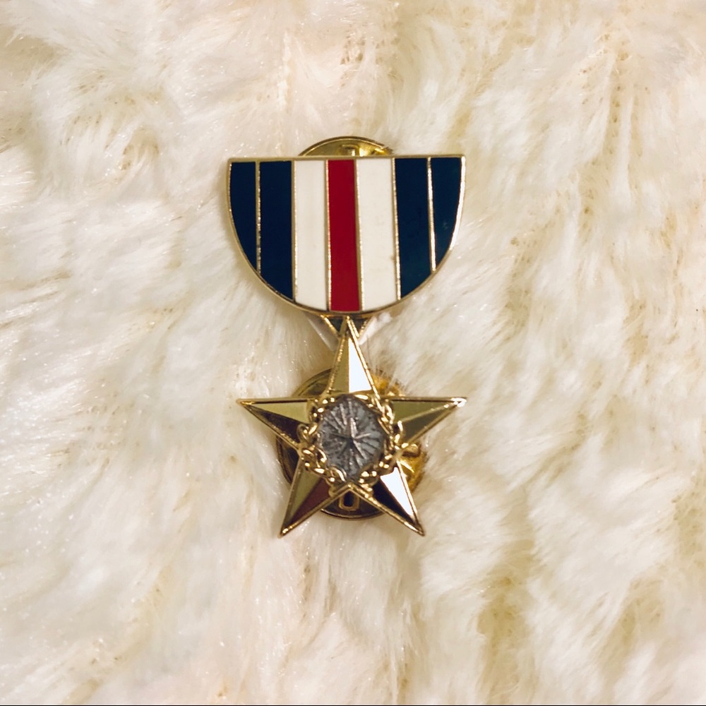 USA Flag American Military Style Enamel Pin